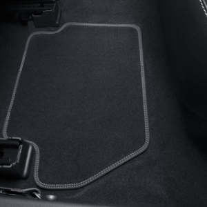 Predpražniki, zadnji del iz premium velurja, črne barve